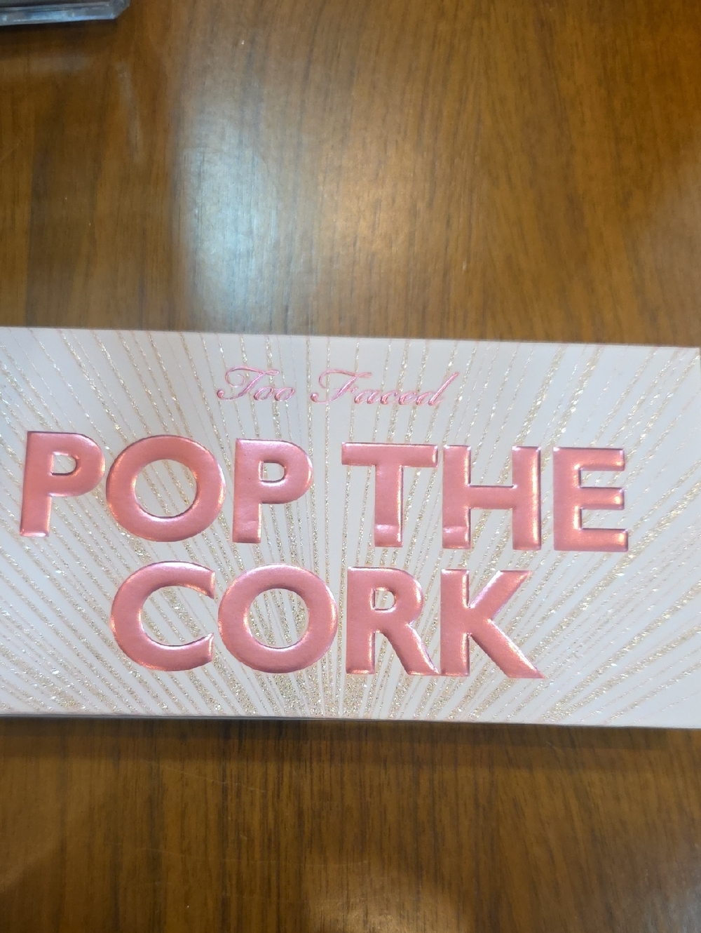 Too Faced Pop The Cork Eyeshadow Palette in Pink and Gold- New No Box